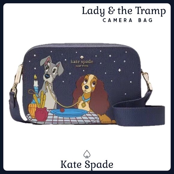 NWT Kate Spade Crossbody Camera Bag New York Lady And The Tramp Disney KH617 - Picture 4 of 12